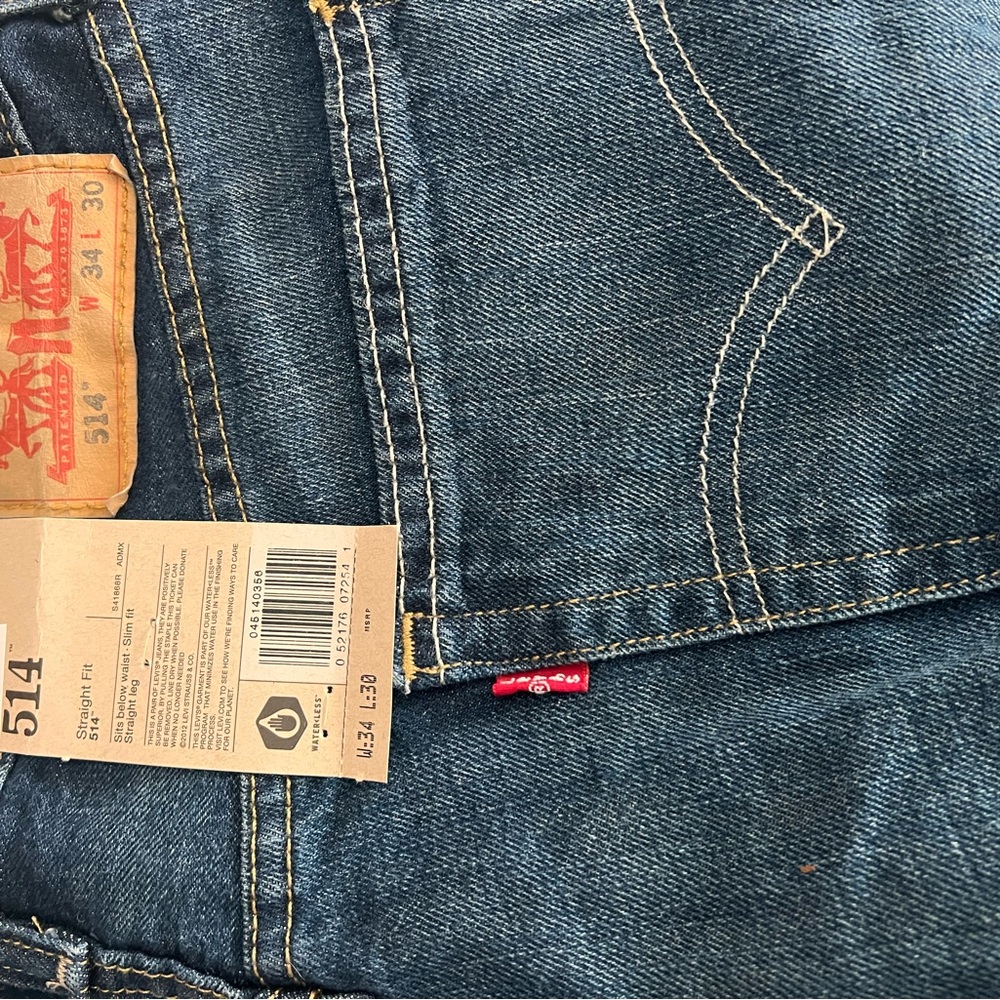 Levi's Dark Blue Denim Jeans with Red Tab